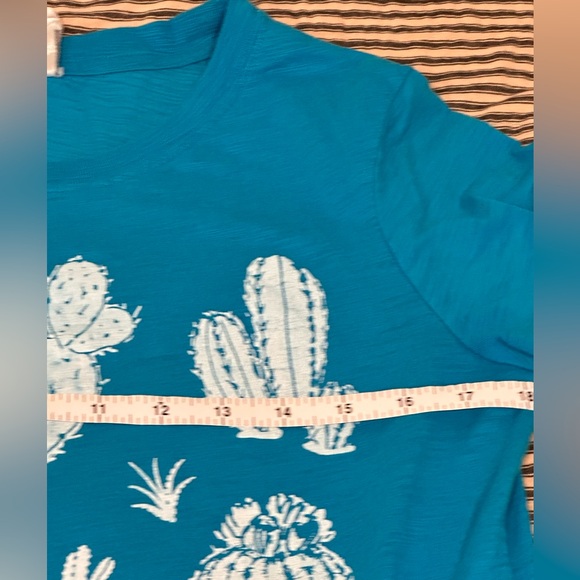 Mad Love Vintage Cactus Turquoise Tee sz M Desert Southwest - Picture 6 of 7